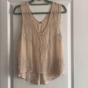 Free People Beaded Blouse